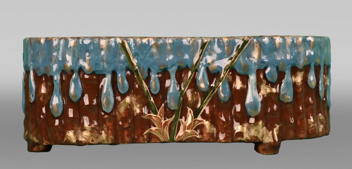 Émile GALLÉ, Jardiniere with a design inspired by the nature of Pharaonic Egypt, circa 1879-1890 Émile GALLÉ, Jardiniere with a design inspired by the nature of Pharaonic Egypt, circa 1879-1890-2