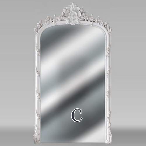 Large overmantel from the Napoleon III period with mercury mirror