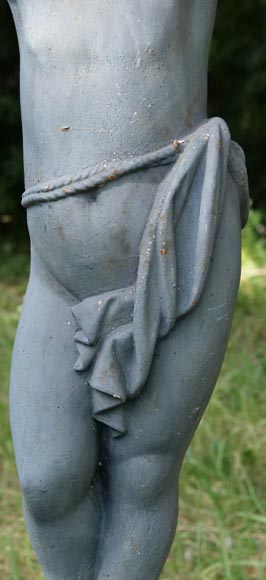 Floor lamp with putto, Val d'Osne cast iron Floor lamp with putto, Val d'Osne cast iron-8