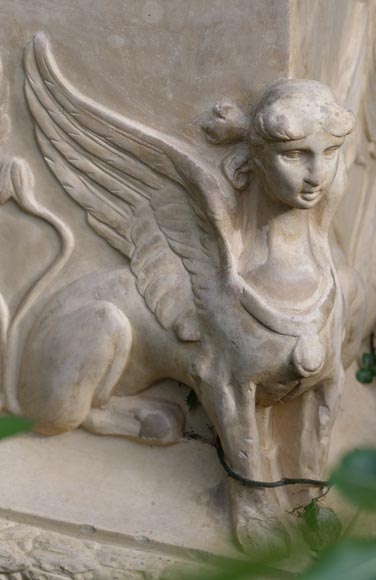 Large Greek style vase in painted terracotta Large Greek style vase in painted terracotta-10