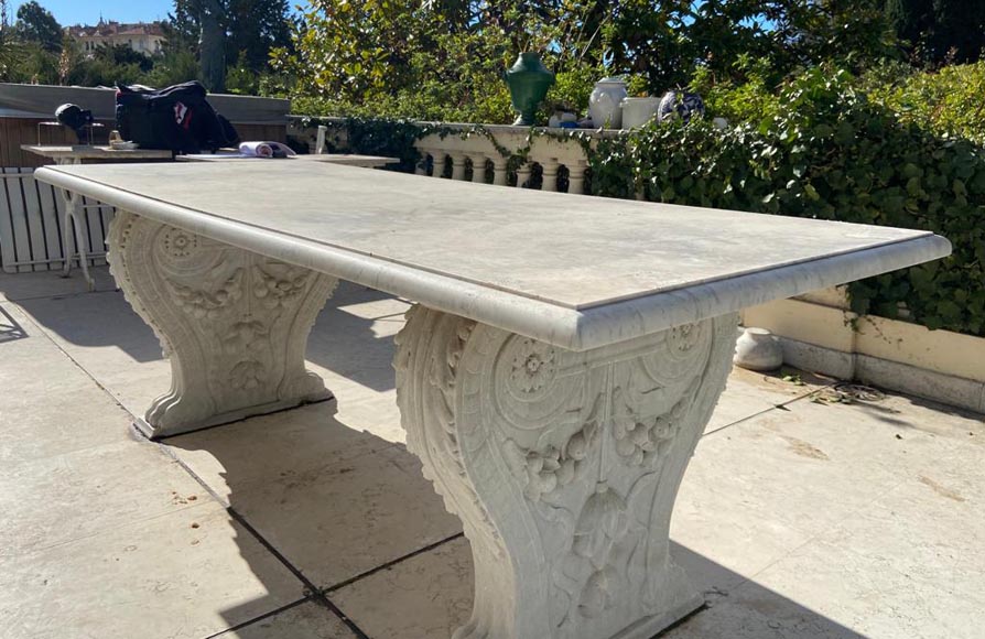 Table with neoclassical legs from the 19th century, later top Table with neoclassical legs from the 19th century, later top-4