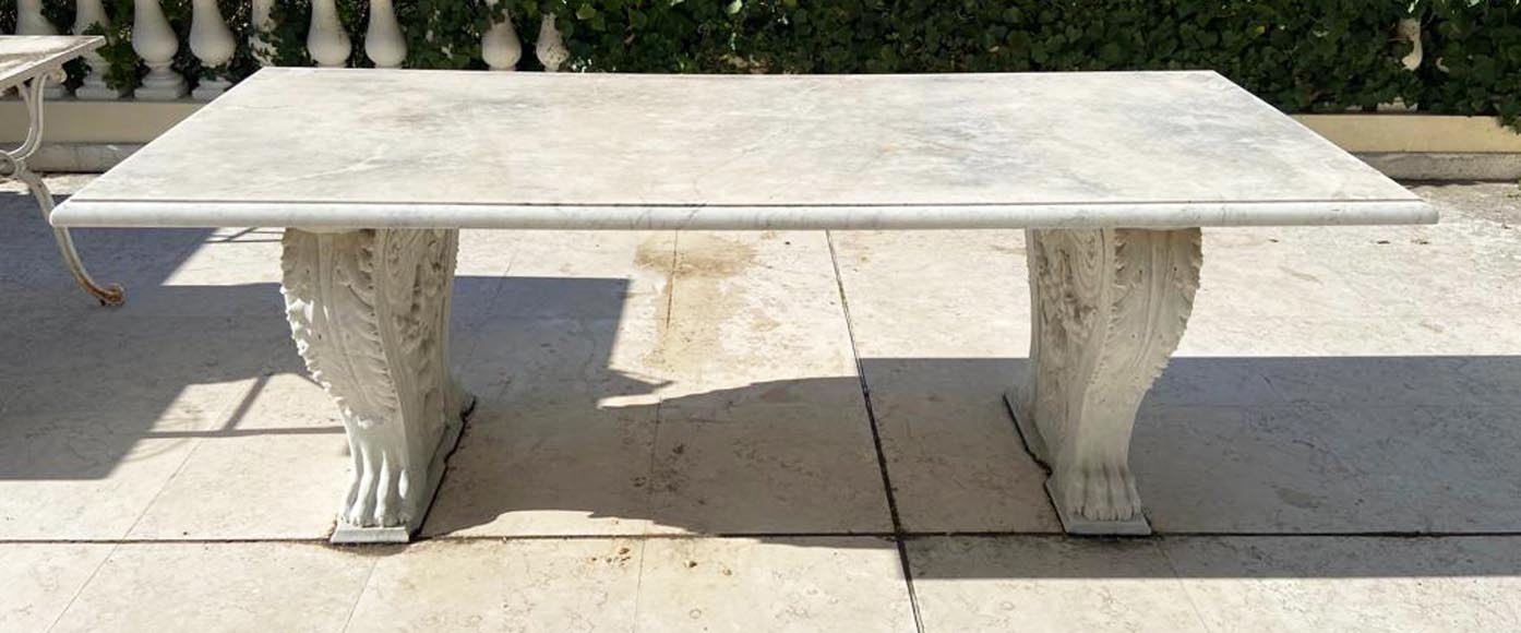 Table with neoclassical legs from the 19th century, later top Table with neoclassical legs from the 19th century, later top-5