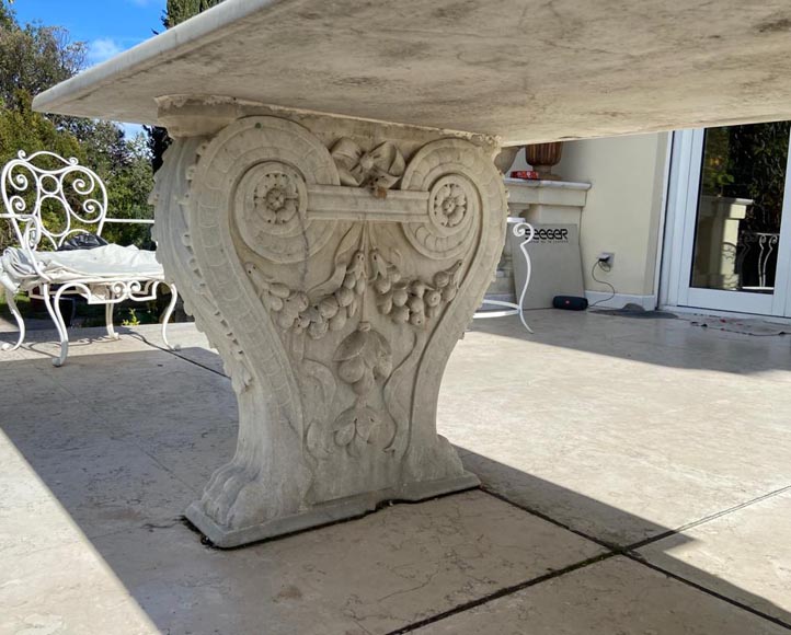 Table with neoclassical legs from the 19th century, later top Table with neoclassical legs from the 19th century, later top-8