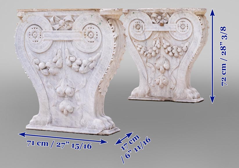 Table with neoclassical legs from the 19th century, later top Table with neoclassical legs from the 19th century, later top-14