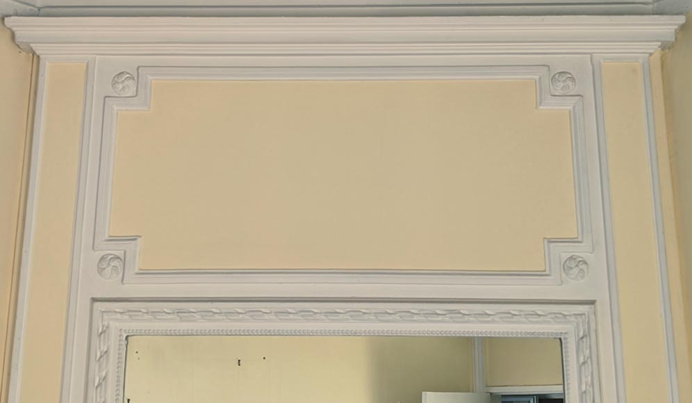 Louis XVI style trumeau decorated with small rosettes Louis XVI style trumeau decorated with small rosettes-1