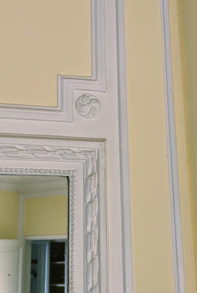 Louis XVI style trumeau decorated with small rosettes Louis XVI style trumeau decorated with small rosettes-2