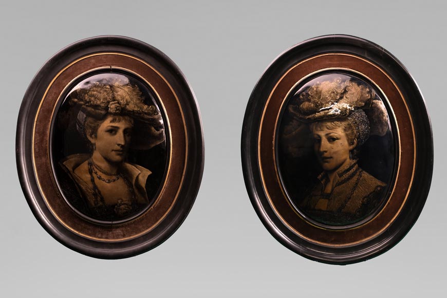 Paul SOYER, Pair of Enameled Portraits, late 19th century Paul SOYER, Pair of Enameled Portraits, late 19th century-0