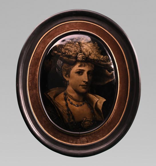 Paul SOYER, Pair of Enameled Portraits, late 19th century Paul SOYER, Pair of Enameled Portraits, late 19th century-2