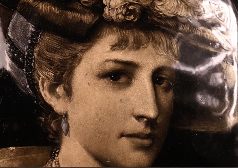 Paul SOYER, Pair of Enameled Portraits, late 19th century Paul SOYER, Pair of Enameled Portraits, late 19th century-3