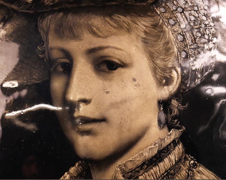 Paul SOYER, Pair of Enameled Portraits, late 19th century Paul SOYER, Pair of Enameled Portraits, late 19th century-4