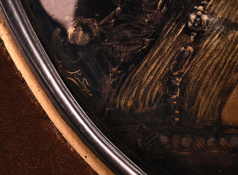 Paul SOYER, Pair of Enameled Portraits, late 19th century Paul SOYER, Pair of Enameled Portraits, late 19th century-7