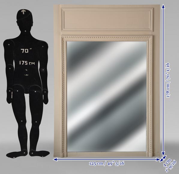 Louis XVI style trumeau with pearl decoration Louis XVI style trumeau with pearl decoration-7