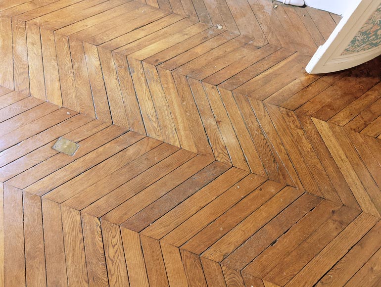12 m² lot of oak herringbone parquet 12 m² lot of oak herringbone parquet-2