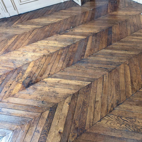 Lot of about 10 m² of parquet flooring in Hungarian stitch Lot of about 10 m² of parquet flooring in Hungarian stitch-1