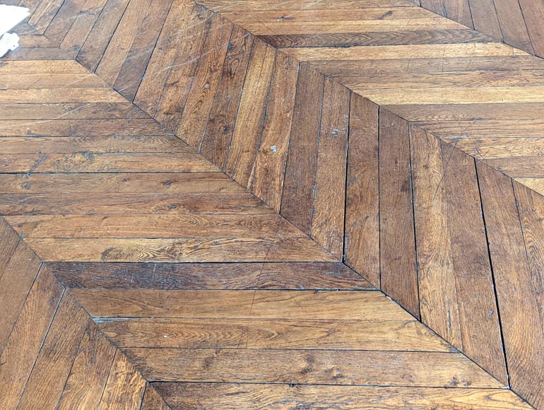 Lot of about 10 m² of parquet flooring in Hungarian stitch Lot of about 10 m² of parquet flooring in Hungarian stitch-3