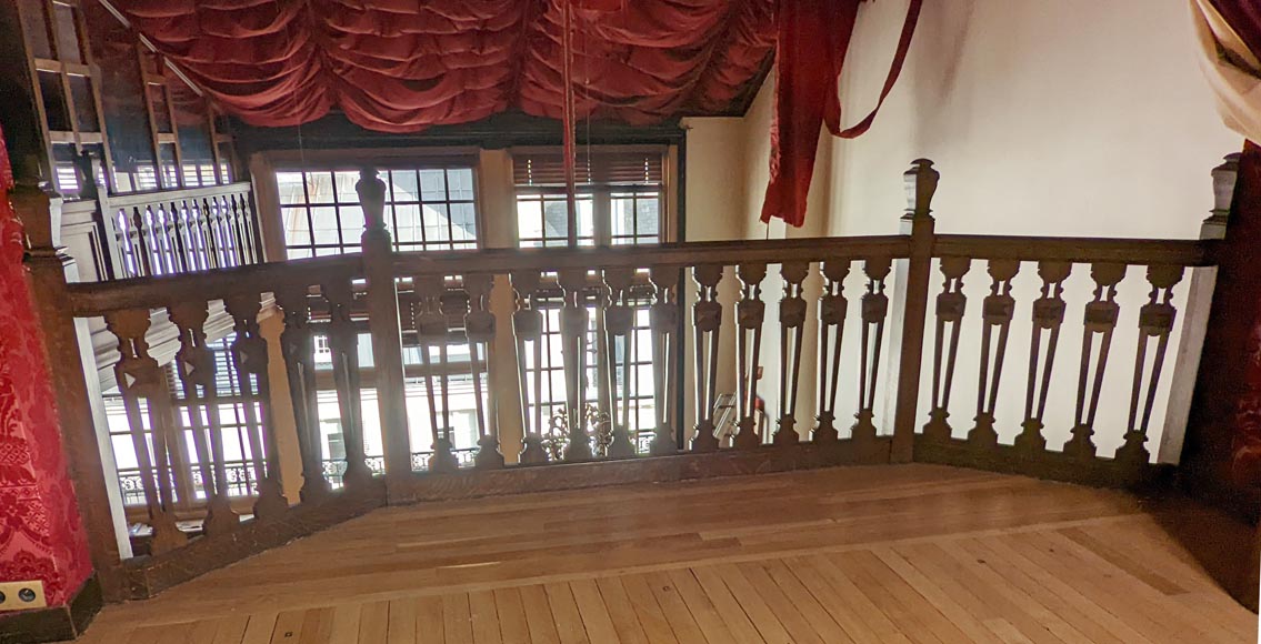 Napoleon III-style oak railing Napoleon III-style oak railing-8