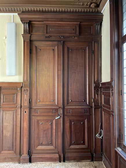 Piece of Napoleon III-style mahogany woodwork Piece of Napoleon III-style mahogany woodwork-2