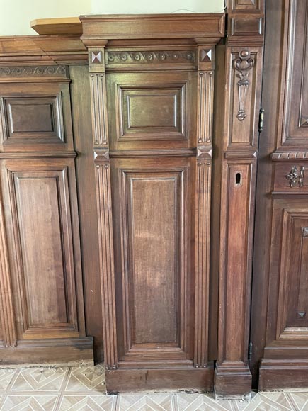 Piece of Napoleon III-style mahogany woodwork Piece of Napoleon III-style mahogany woodwork-3