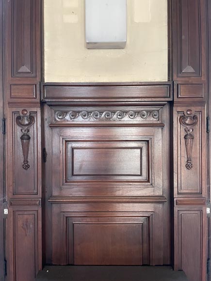 Piece of Napoleon III-style mahogany woodwork Piece of Napoleon III-style mahogany woodwork-5