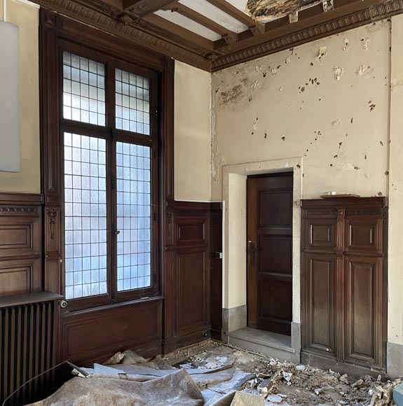 Piece of Napoleon III-style mahogany woodwork Piece of Napoleon III-style mahogany woodwork-6