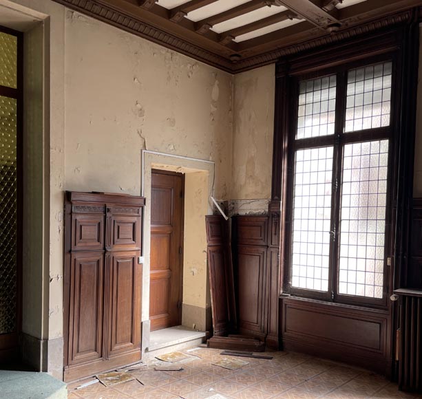 Piece of Napoleon III-style mahogany woodwork Piece of Napoleon III-style mahogany woodwork-7