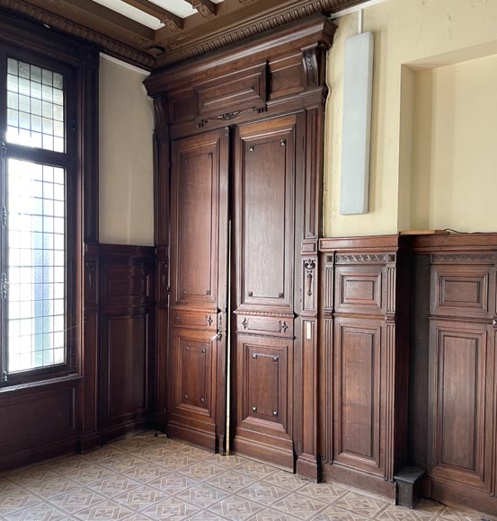 Piece of Napoleon III-style mahogany woodwork Piece of Napoleon III-style mahogany woodwork-10