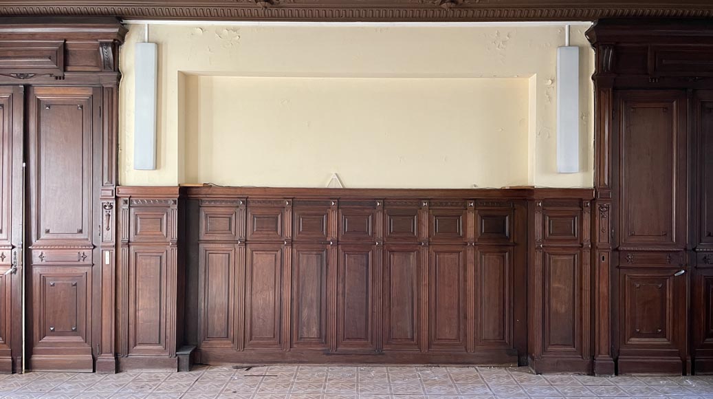 Piece of Napoleon III-style mahogany woodwork Piece of Napoleon III-style mahogany woodwork-11