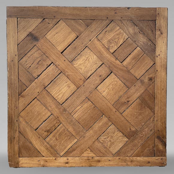 Batch of about 35 m² of 18th century Versailles oak parquet flooring-0