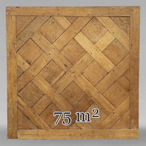 Batch of about 75 m² of Versailles oak parquet, 18th century