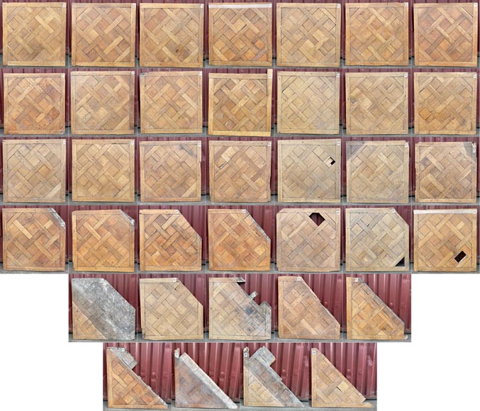 Batch of about 75 m² of Versailles oak parquet, 18th century Batch of about 75 m² of Versailles oak parquet, 18th century-5