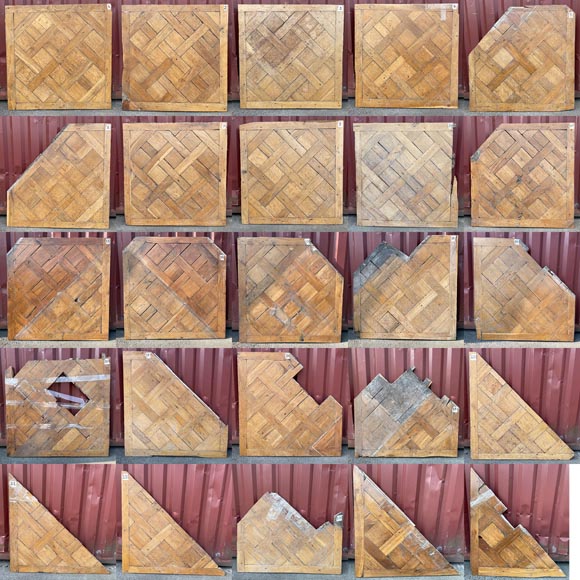 Batch of about 75 m² of Versailles oak parquet, 18th century Batch of about 75 m² of Versailles oak parquet, 18th century-7