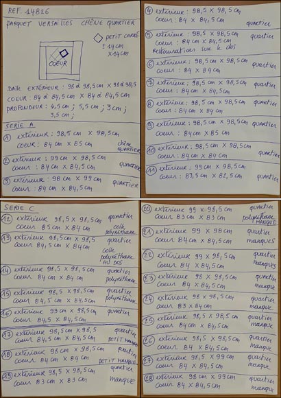 Batch of about 75 m² of Versailles oak parquet, 18th century Batch of about 75 m² of Versailles oak parquet, 18th century-8