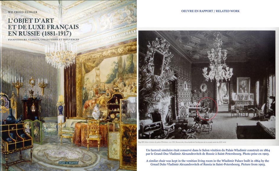 Italy, 19th century, Rare armchair with owls. Italy, 19th century, Rare armchair with owls.-7