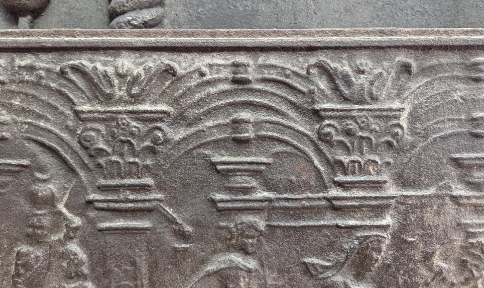 Fireback depicting a religious scene, 18th century Fireback depicting a religious scene, 18th century-1