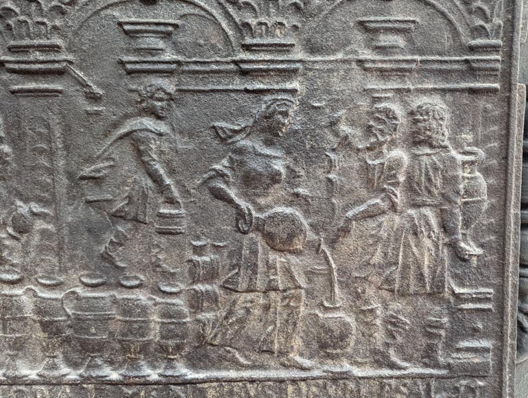 Fireback depicting a religious scene, 18th century Fireback depicting a religious scene, 18th century-4