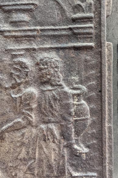 Fireback depicting a religious scene, 18th century Fireback depicting a religious scene, 18th century-5