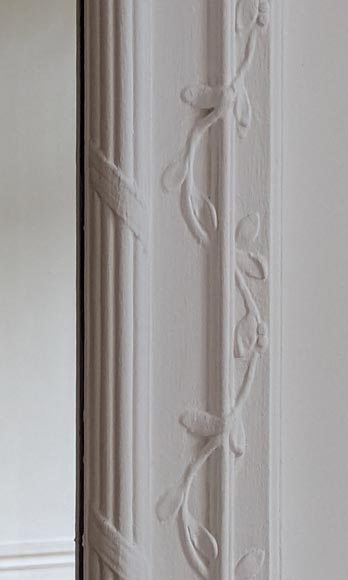 Large Napoleon III style trumeau with garland of liere Large Napoleon III style trumeau with garland of liere-5