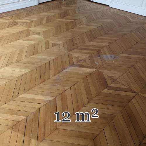 12 m² lot of herringbone parquet flooring
