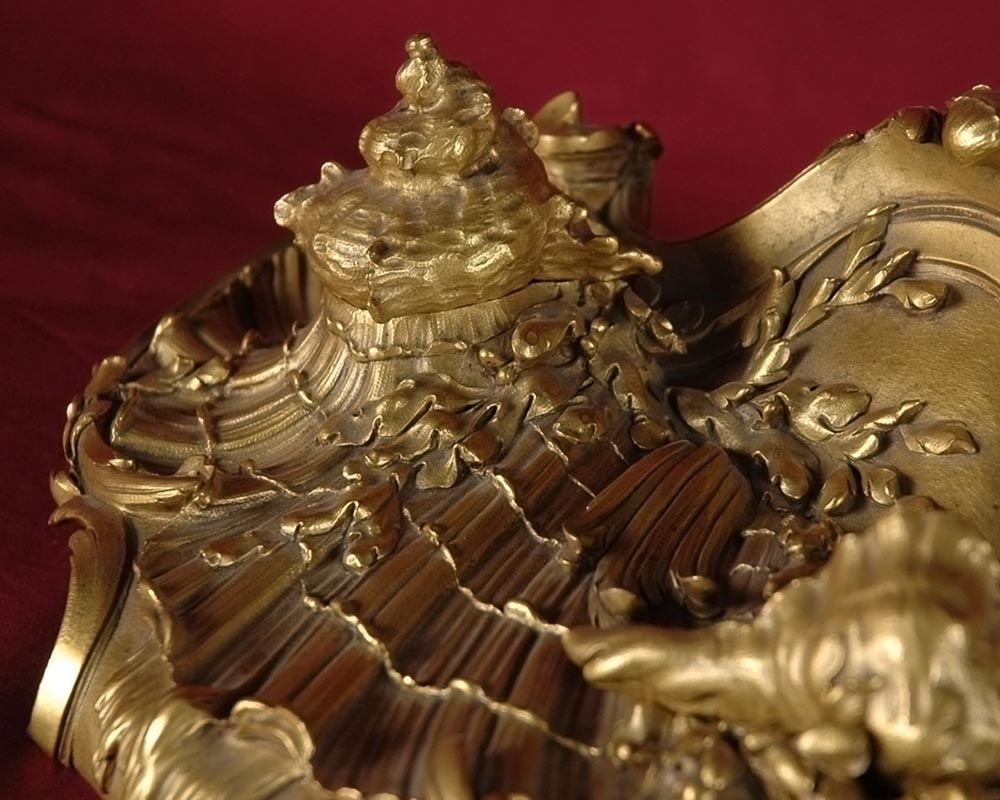 François LINKE (1855-1946) and Léon MESSAGÉ (1842-1901) (attributed to), « The Sea », Gilt bronze inkwell François LINKE (1855-1946) and Léon MESSAGÉ (1842-1901) (attributed to), « The Sea », Gilt bronze inkwell -5