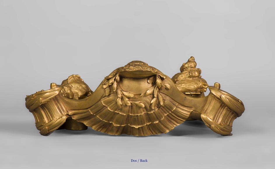 François LINKE (1855-1946) and Léon MESSAGÉ (1842-1901) (attributed to), « The Sea », Gilt bronze inkwell François LINKE (1855-1946) and Léon MESSAGÉ (1842-1901) (attributed to), « The Sea », Gilt bronze inkwell -8