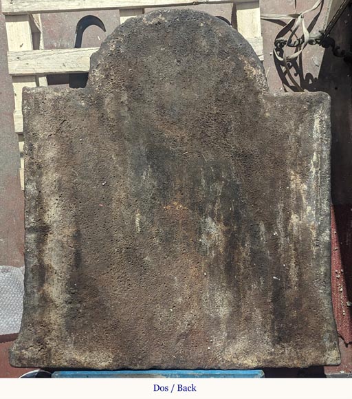 Fireback with the coat of arms of France, with a head of Apollo and the skin of a lion Fireback with the coat of arms of France, with a head of Apollo and the skin of a lion-17