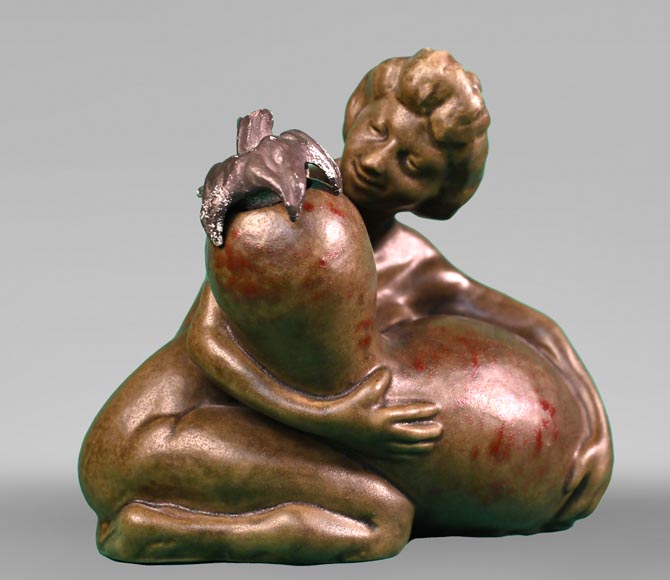 François-Rupert CARABIN, Woman with a Gourd, circa 1900 François-Rupert CARABIN, Woman with a Gourd, circa 1900-0