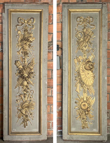 René Gaillard (architect), Aimé Octobre (sculptor), Regency-Style Painted and Gilded Woodwork, 1919 René Gaillard (architect), Aimé Octobre (sculptor), Regency-Style Painted and Gilded Woodwork, 1919-1