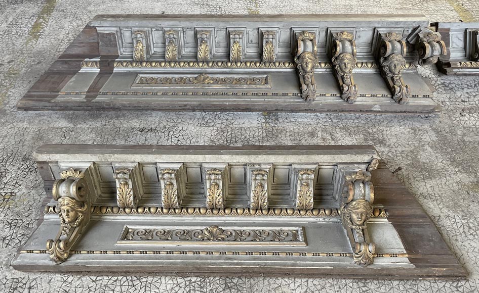 René Gaillard (architect), Aimé Octobre (sculptor), Regency-Style Painted and Gilded Woodwork, 1919 René Gaillard (architect), Aimé Octobre (sculptor), Regency-Style Painted and Gilded Woodwork, 1919-14