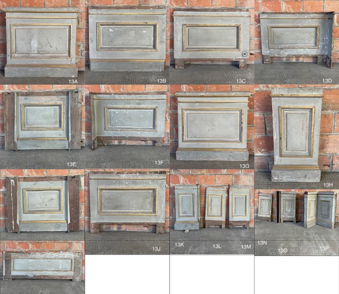 René Gaillard (architect), Aimé Octobre (sculptor), Regency-Style Painted and Gilded Woodwork, 1919 René Gaillard (architect), Aimé Octobre (sculptor), Regency-Style Painted and Gilded Woodwork, 1919-19