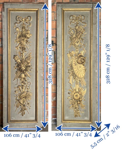 René Gaillard (architect), Aimé Octobre (sculptor), Regency-Style Painted and Gilded Woodwork, 1919 René Gaillard (architect), Aimé Octobre (sculptor), Regency-Style Painted and Gilded Woodwork, 1919-22