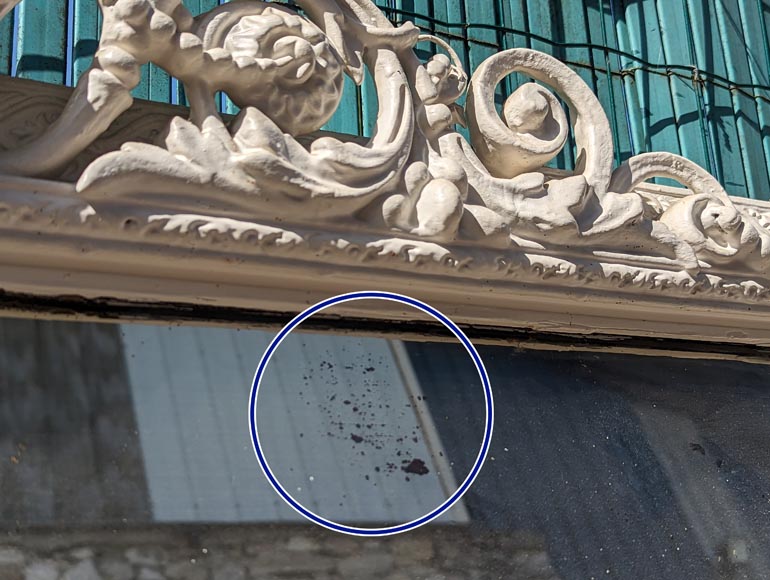 Napoleon III style trumeau decorated with winged snake and fruit garland Napoleon III style trumeau decorated with winged snake and fruit garland-6