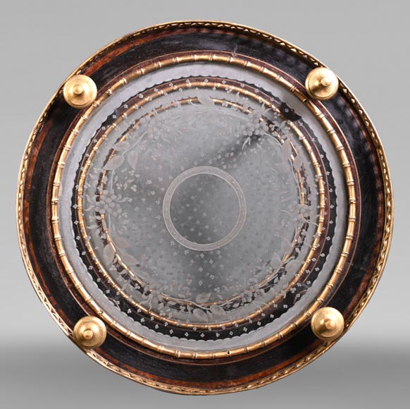 Alphonse GIROUX (in the manner of), Bamboo Decorated Gueridon, first half of the 19th century-2