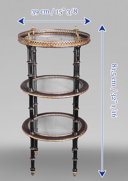 Alphonse GIROUX (in the manner of), Bamboo Decorated Gueridon, first half of the 19th century-9