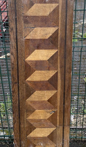 Napoleon III Parquet Friezes – 3.4 m² – Interlaced Diamond Motif with Black Border Napoleon III Parquet Friezes – 3.4 m² – Interlaced Diamond Motif with Black Border-3